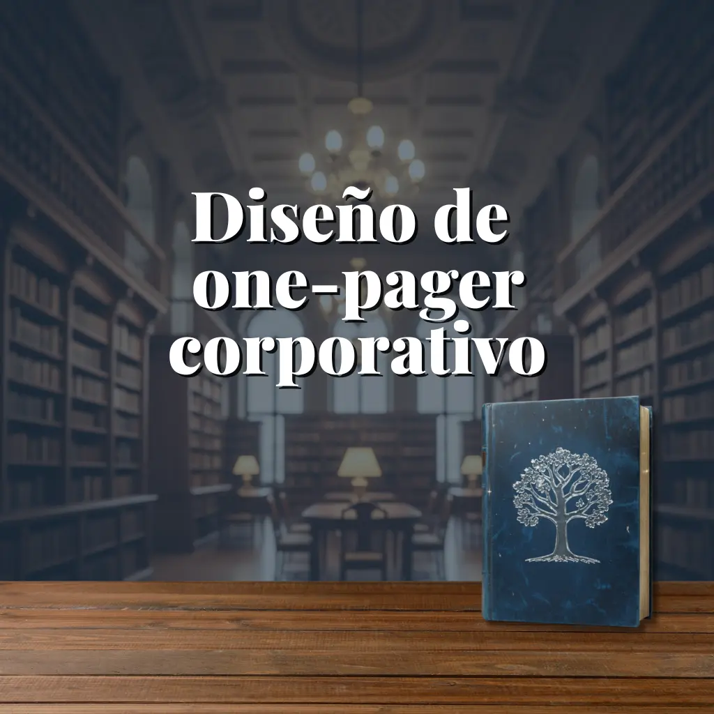 Diseño de one-pager corporativo