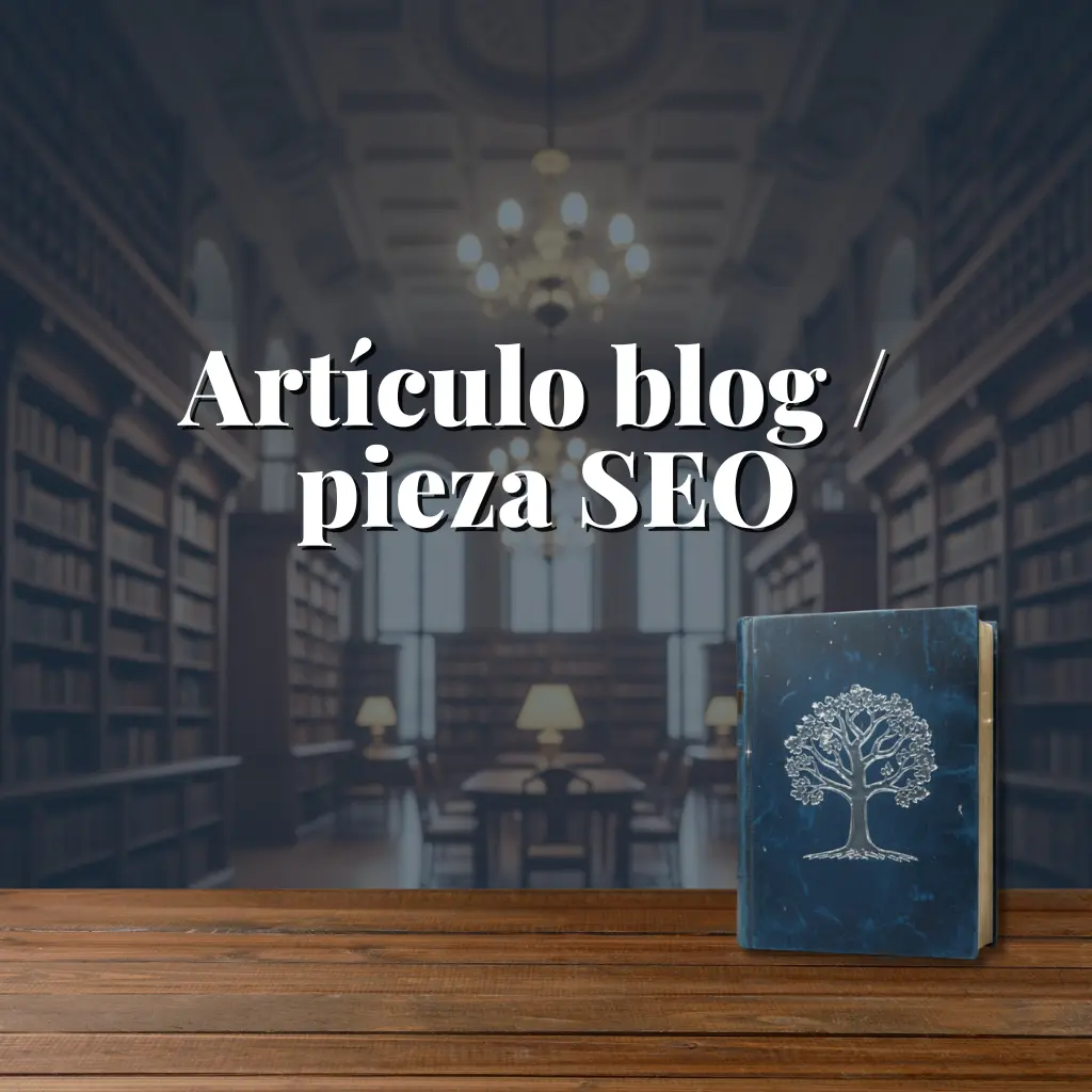 Artículo blog / pieza SEO